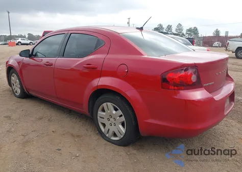 2013 Dodge Avenger Se from USA, damaged, VIN 1C3CDZAB8DN547908